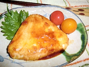 カジキマグロのバター醤油ソテー