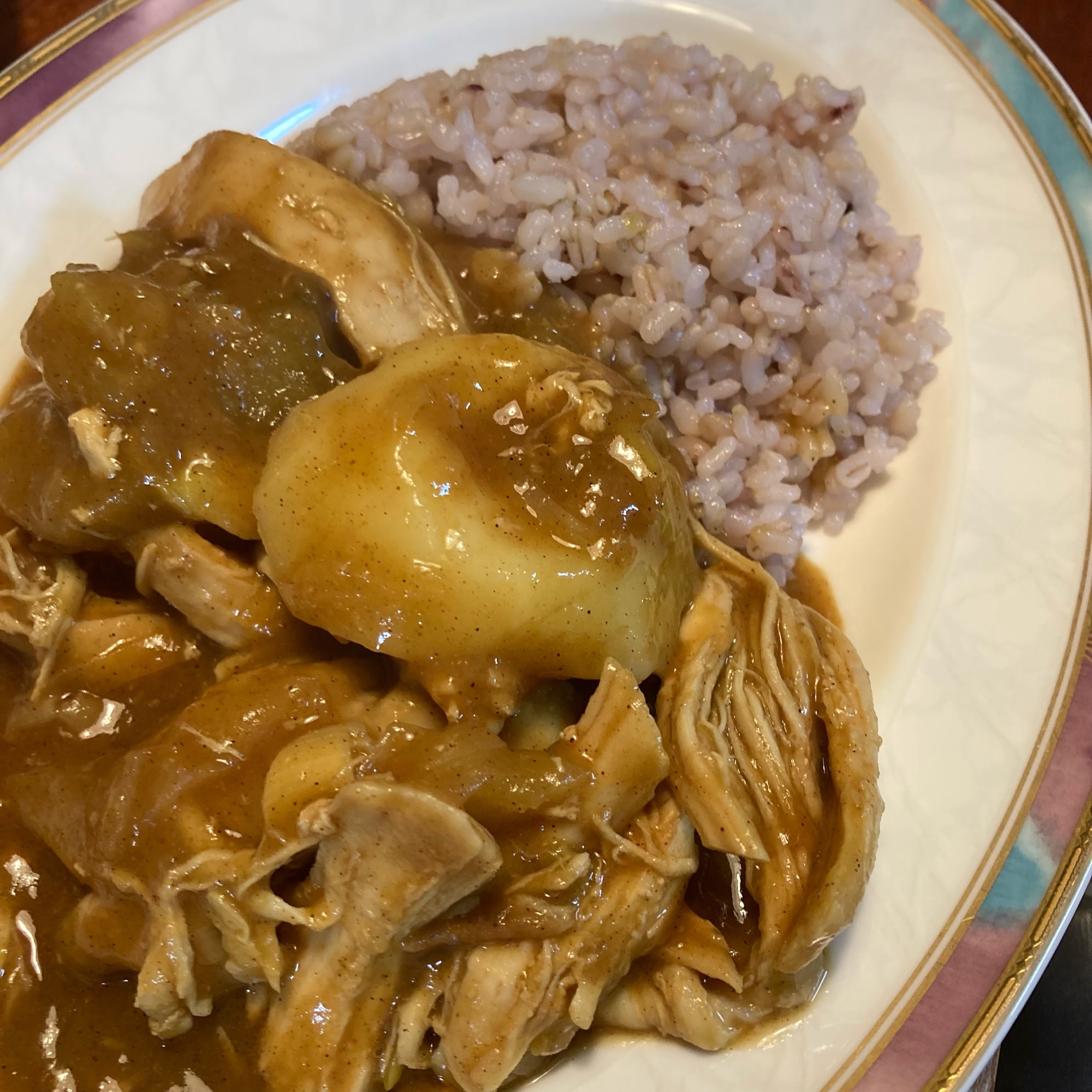 圧力鍋で《鶏むねのカレー》