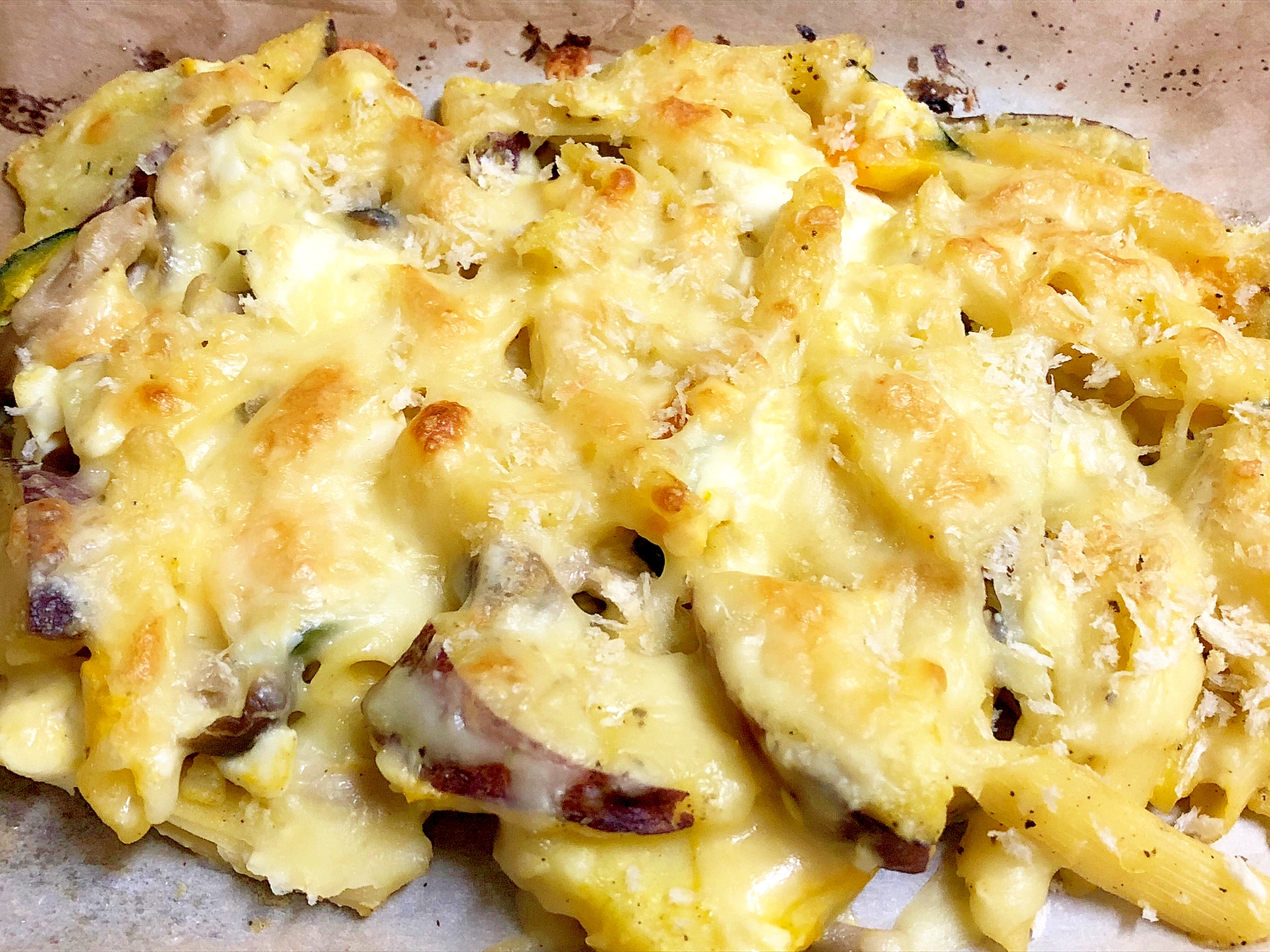 マカロニサラダが残ったらグラタンに!