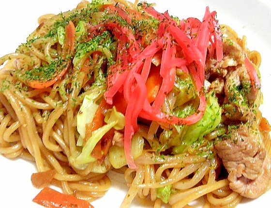 オイスターソースで味付け こってり焼きそば レシピ 作り方 By デラみーやん 楽天レシピ