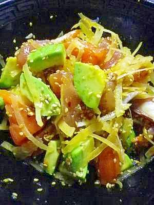 食べるラー油が決め手！ハワイのポキ