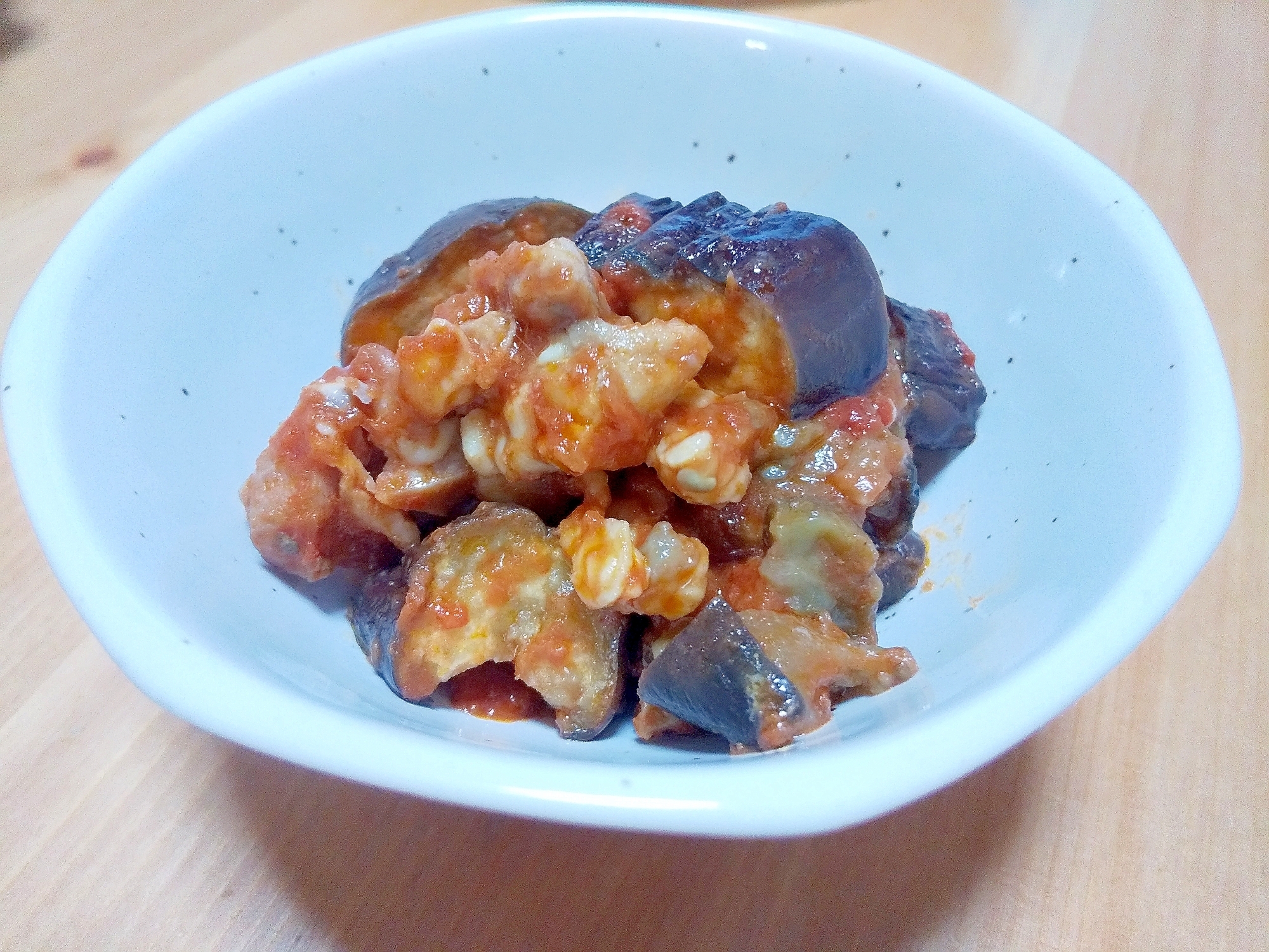 ナスと鶏肉のトマト生姜煮