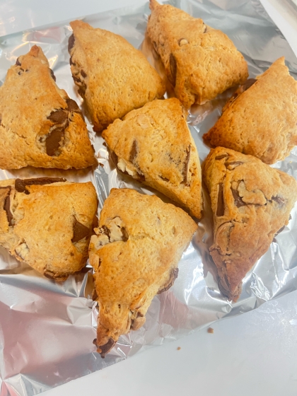 ホットケーキミックスで作る♪簡単チョコスコーン♪