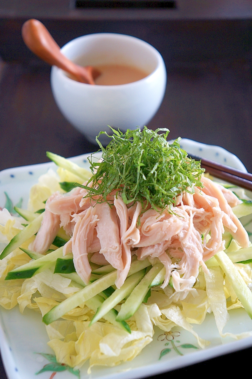 簡単♪塩麹鶏のうまうまサラダ