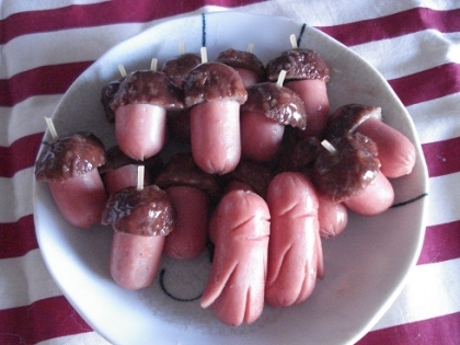 簡単 可愛いおかず お弁当 どんぐり キャラ弁当 レシピ 作り方 By さぁー27 楽天レシピ