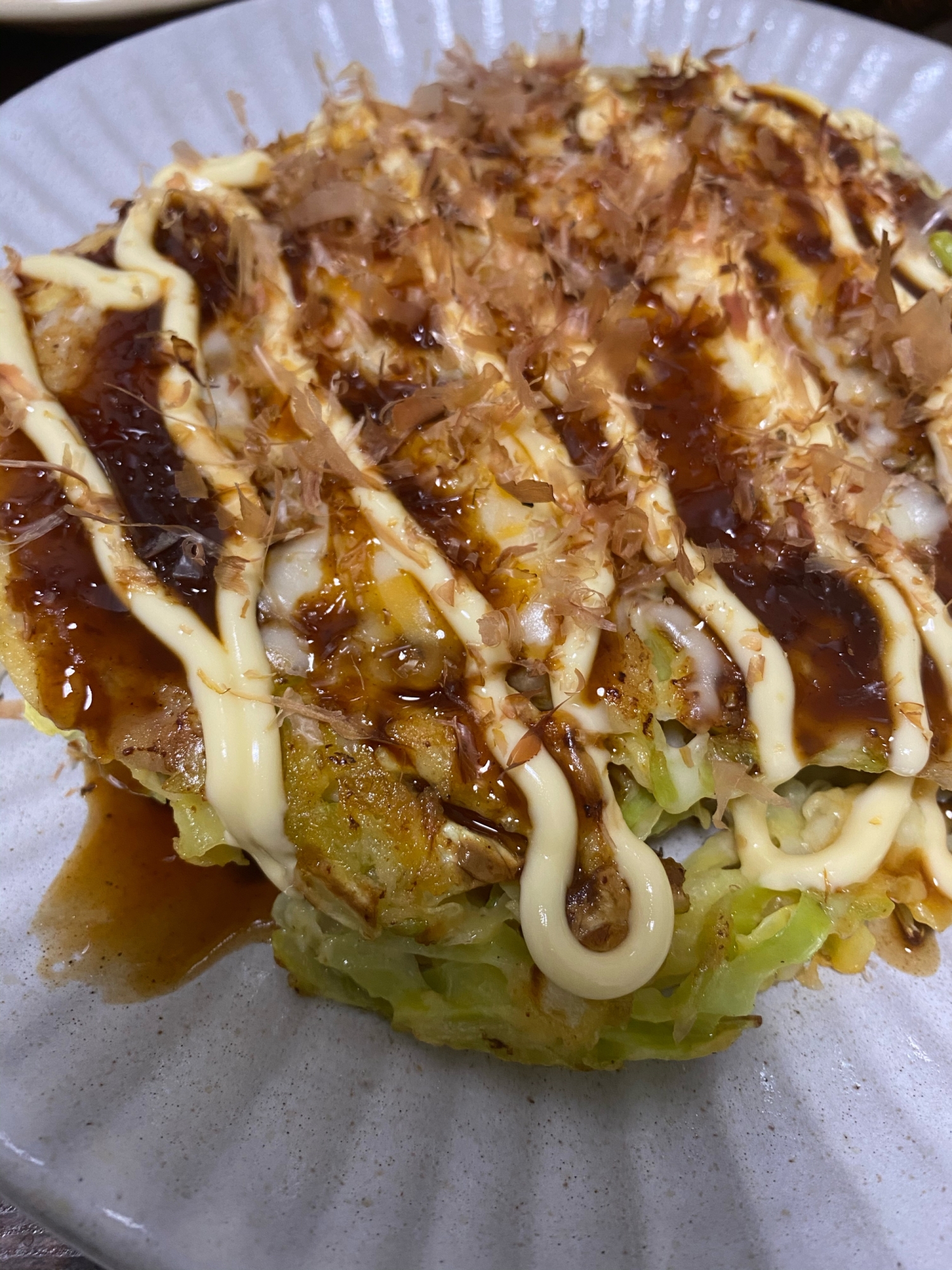 簡単!一人前!チーズお好み焼き