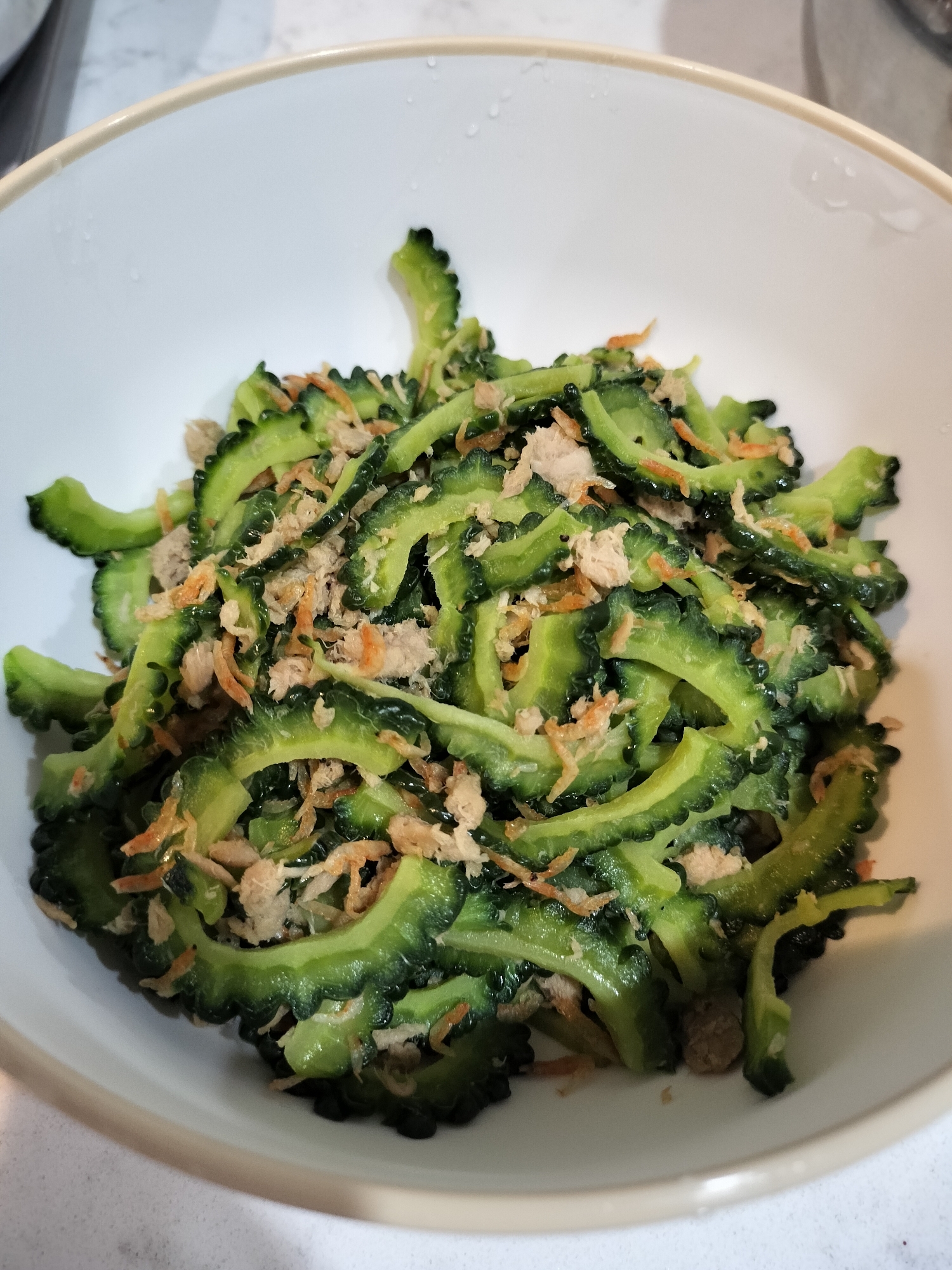 ゴーヤとツナの塩炒め