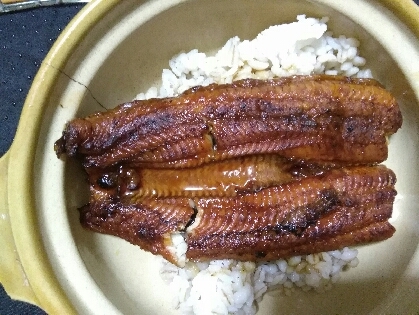 包み焼きで、香ばしい鰻を食べることが出来ました。