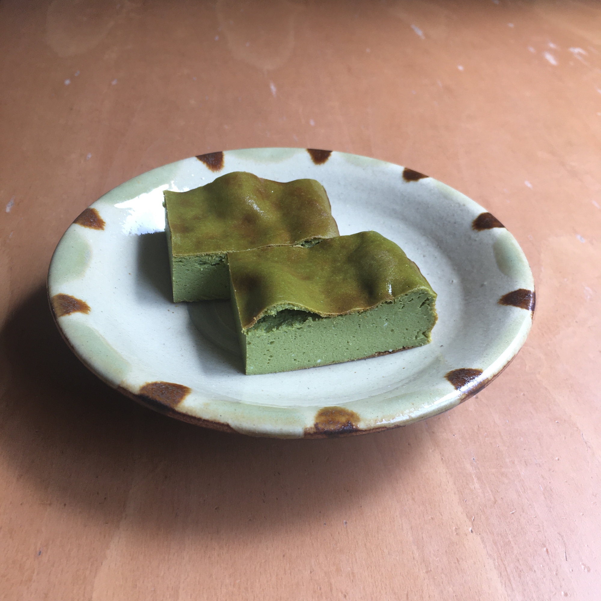 抹茶のチーズケーキ