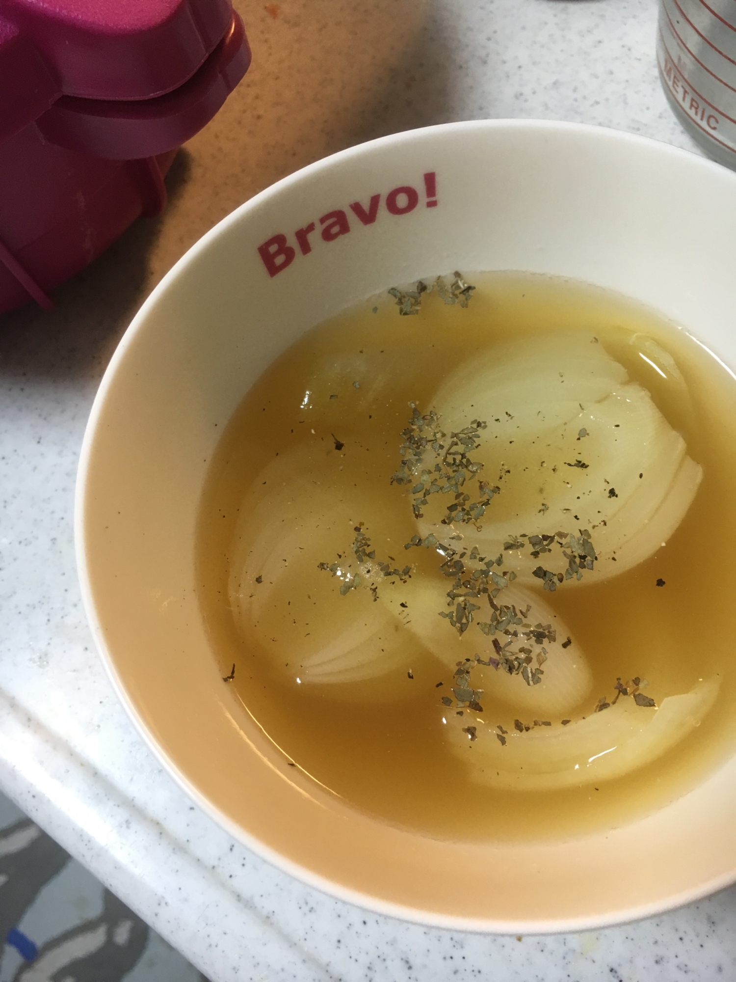 マイヤー圧力鍋で作る◎丸ごとタマネギスープ