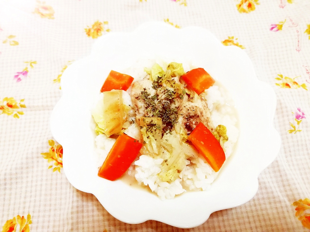 白菜と人参の豆乳シチュー