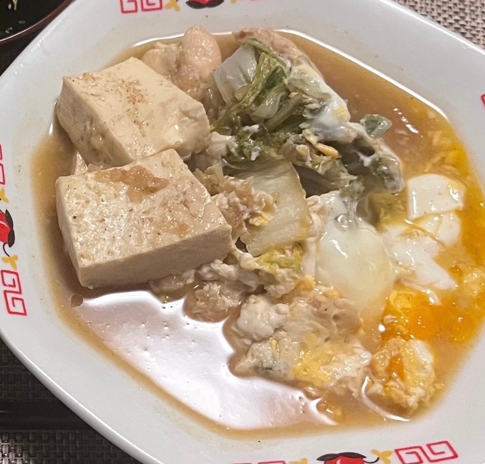 白菜と豆腐の煮込み