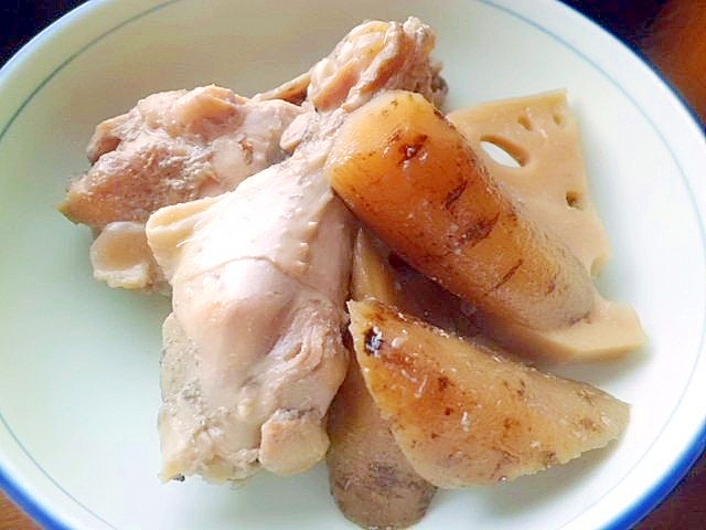鶏手羽と根菜の煮物