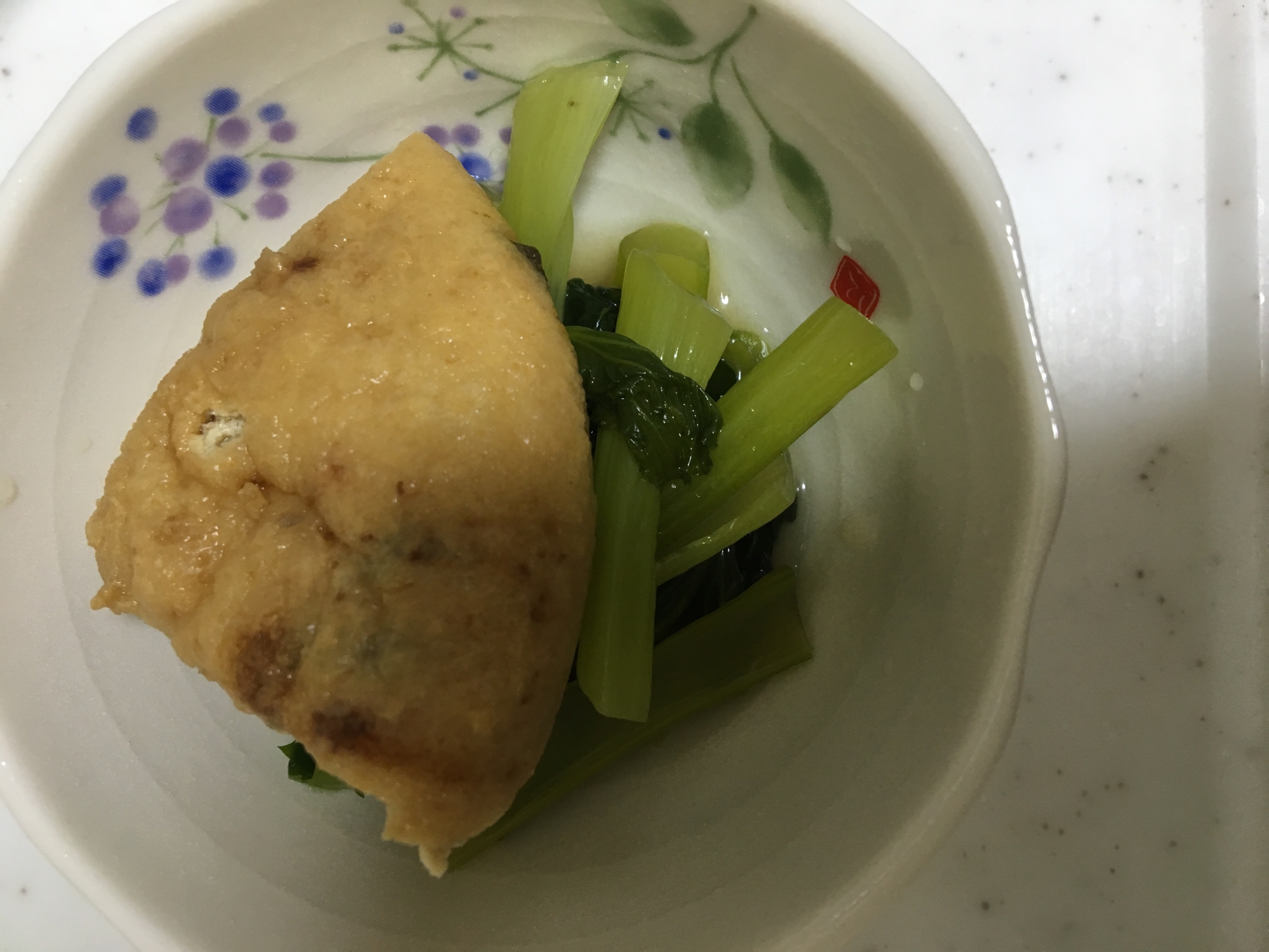 みそめチヂミ菜とがんもどきの煮物(^○^)