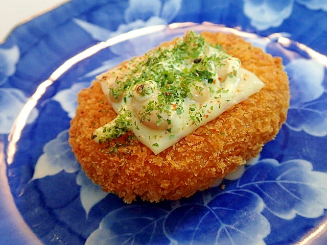 チーズと水煮大豆のおやつコロッケ