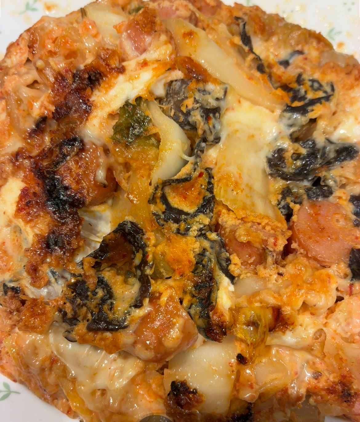 キムチキクラゲチョリソーのフリッタータ。1147