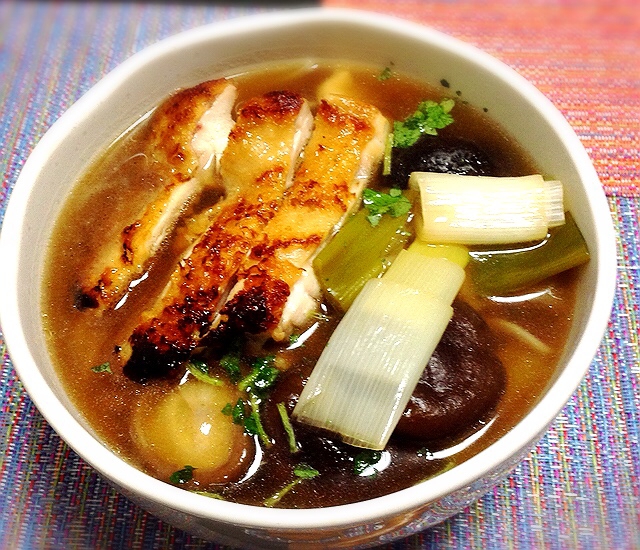 こんがり鶏肉の蕎麦