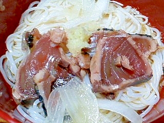 かつおのたたき入りそうめん