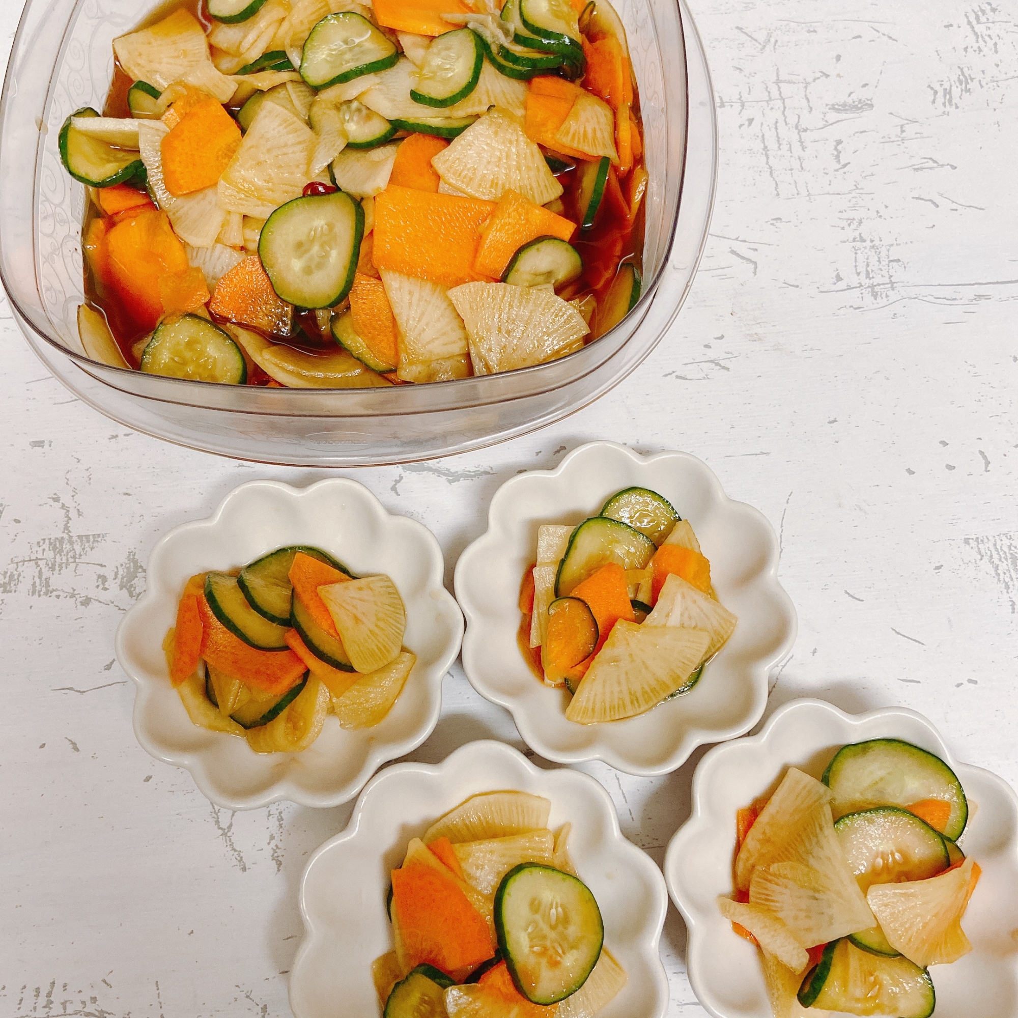 大根人参きゅうりの美味しい漬物!