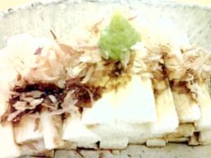 サクサク山芋のワサビ醤油