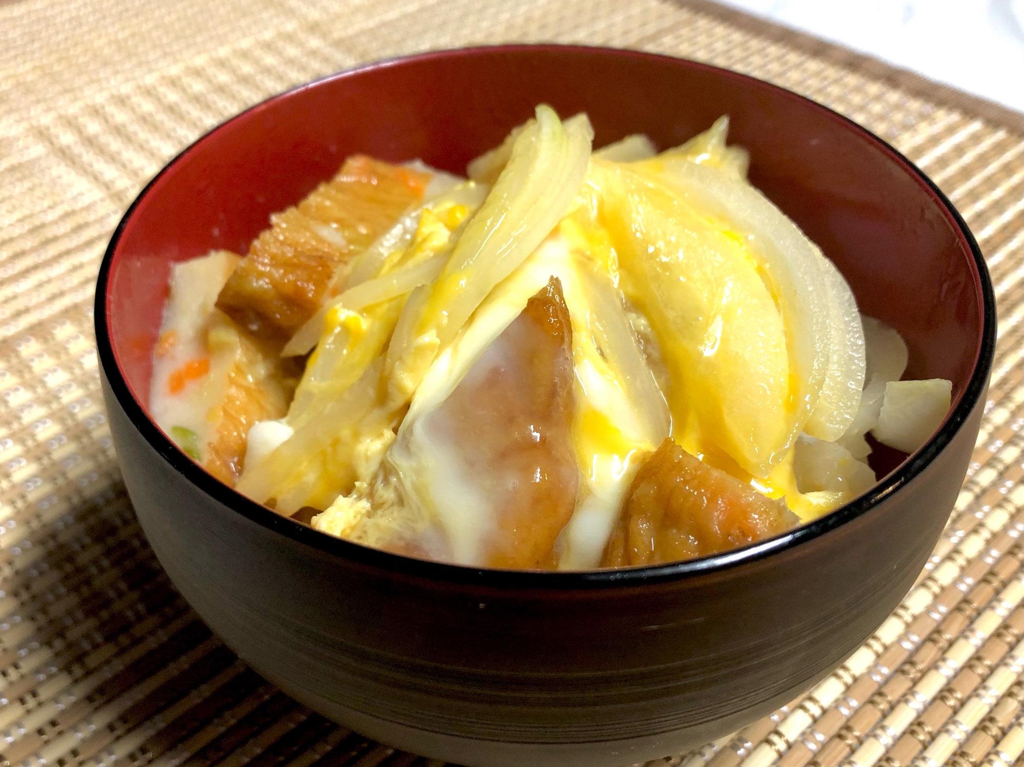 さつま揚げのたまご丼