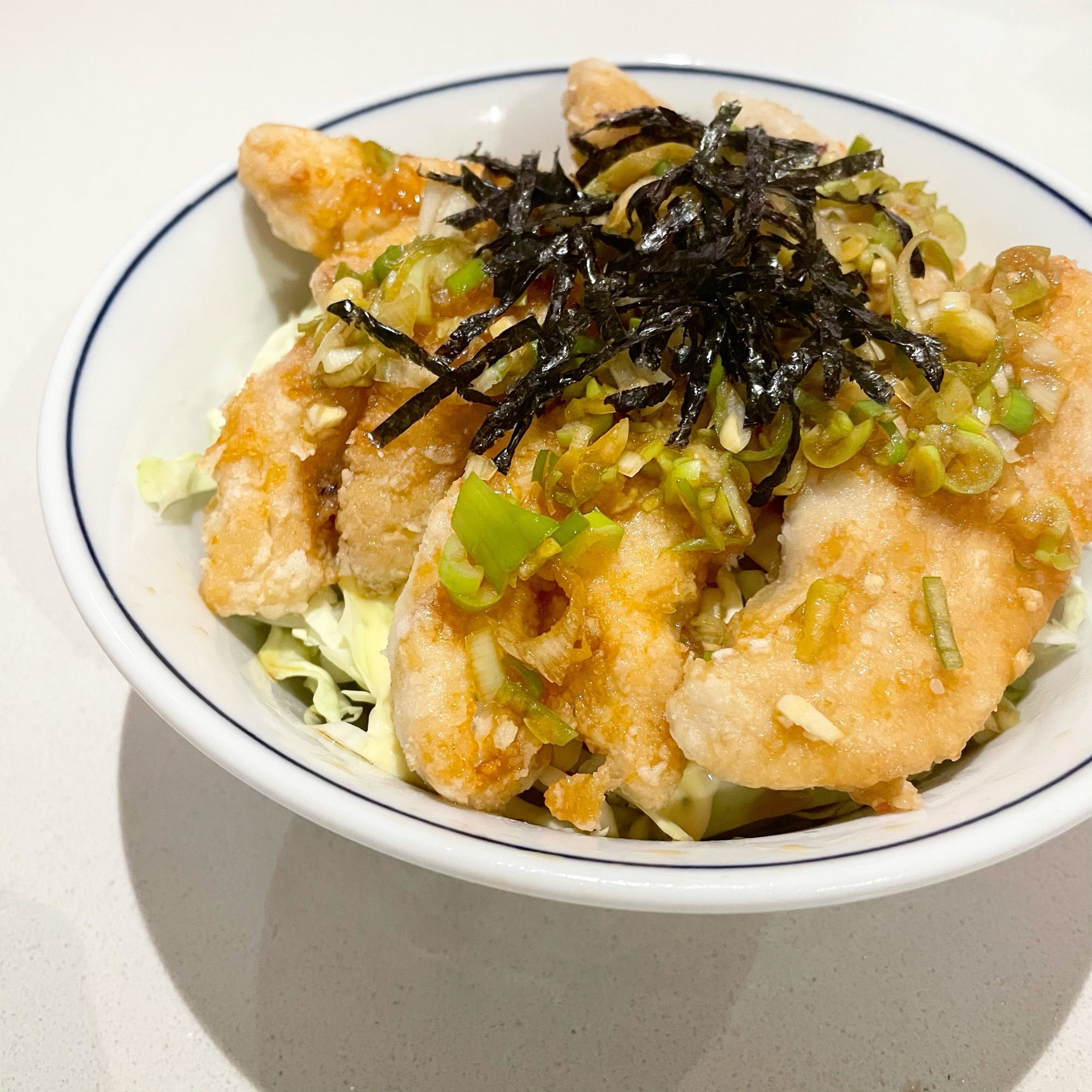 甘酸っぱいタレで＊鶏ささみの揚げ焼き丼