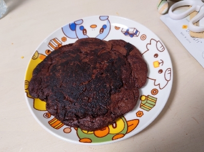 今日はココアパンケーキを作りました。同じ、おやつの料理と言う事で作ったよレポートを送らせて頂きました。