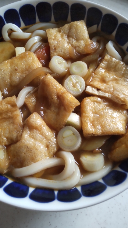 カレーうどんシンプル残りのカレー