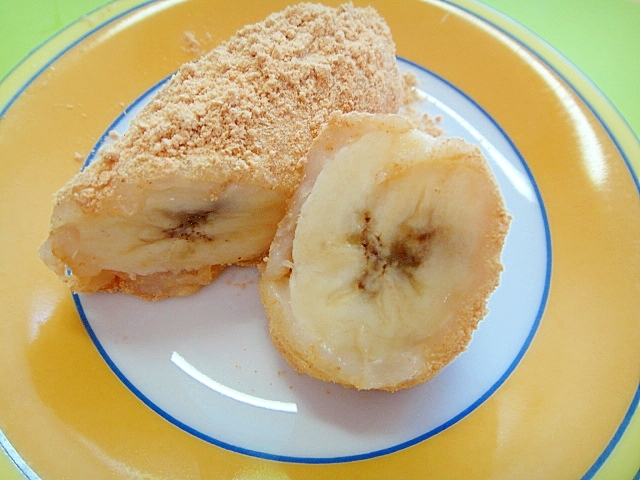 バナナの餅ロール