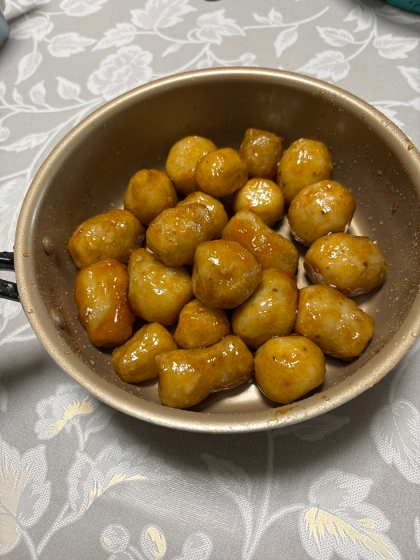 食べだすと、とまらない☆揚げ里芋の甘辛！