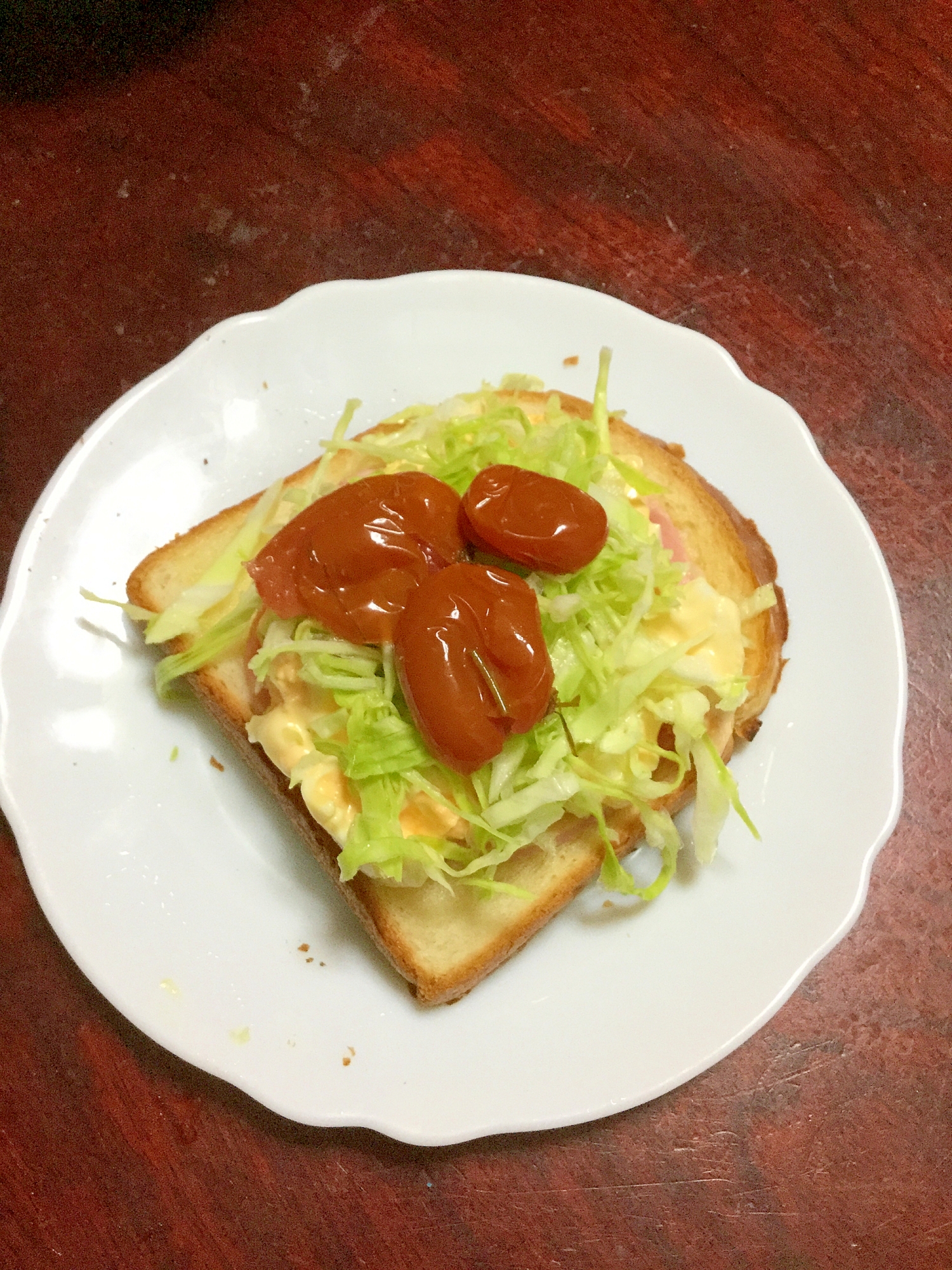 ミニトマトのピクルス入り☆ハム卵サンド！
