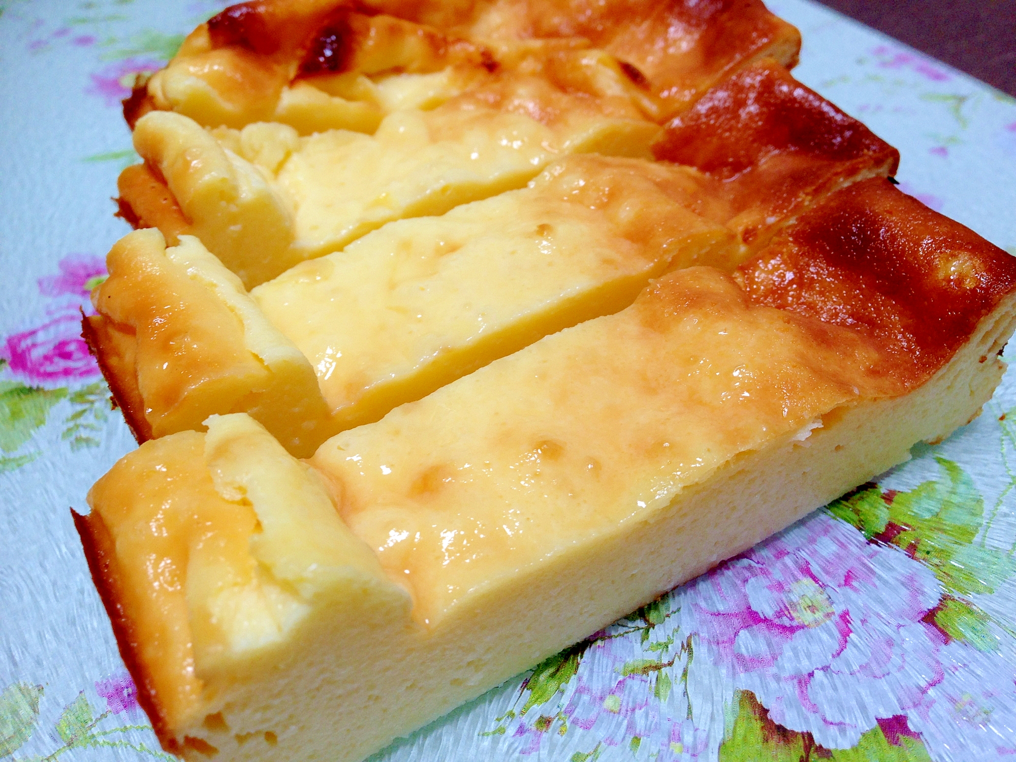 カッテージチーズでヘルシー☆ベイクドチーズケーキ