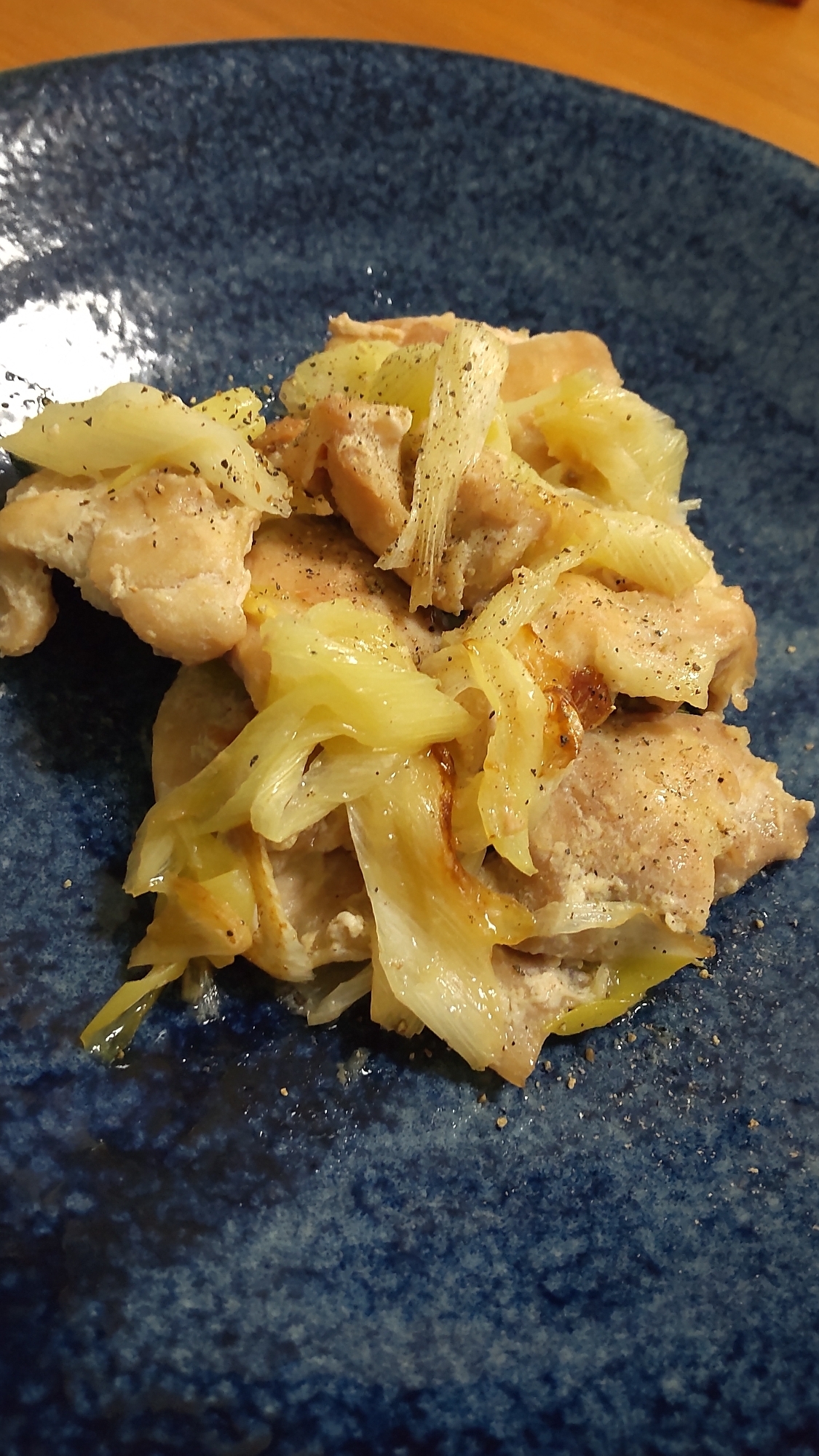 鶏肉と長葱の蒸し焼き☆