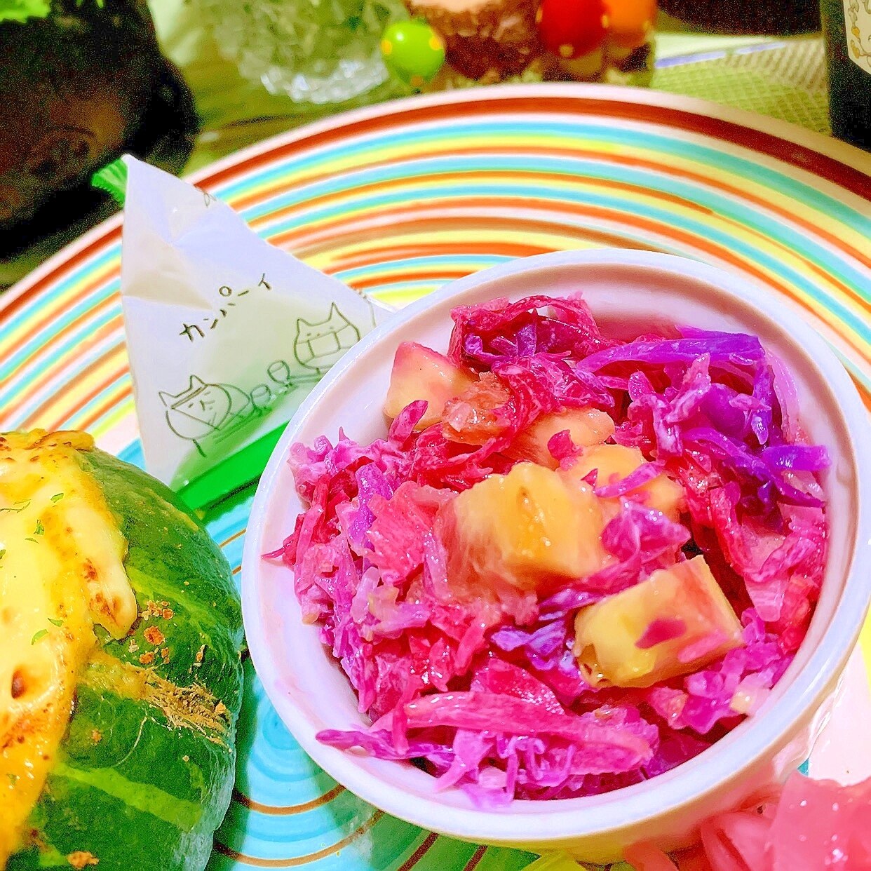 無花果とセロリのピンクなコールスロー レシピ 作り方 By 嵯峨 恭也 楽天レシピ