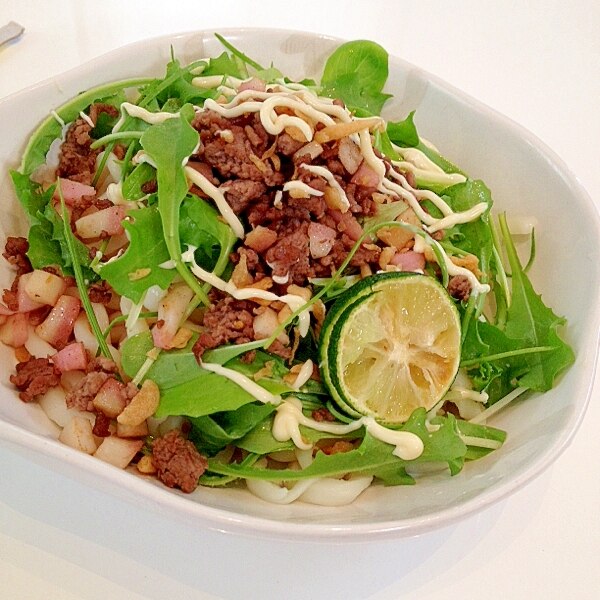 ベビーリーフたっぷりサラダうどん レシピ 作り方 By とっこ 楽天レシピ ベビーリーフたっぷりサラダうどん レシピ 作り方 By とっこ 楽天レシピ