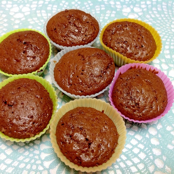 混ぜるだけ ココアのカップケーキ レシピ 作り方 By Simakis 楽天レシピ 混ぜるだけ ココアのカップケーキ レシピ 作り方 By Simakis 楽天レシピ