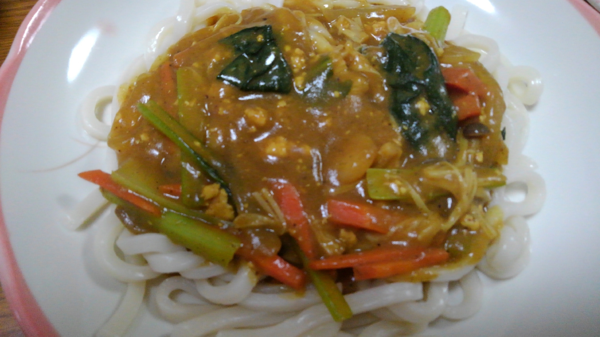 とろ～り美味しい！あんかけカレーうどん