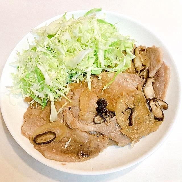 白ごはんもりもり♪香酢入り豚肉生姜焼き