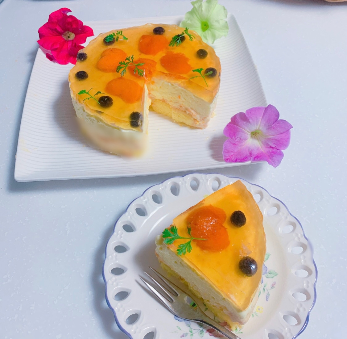 あんずのレアーチーズケーキ レシピ 作り方 By Polaris36 楽天レシピ