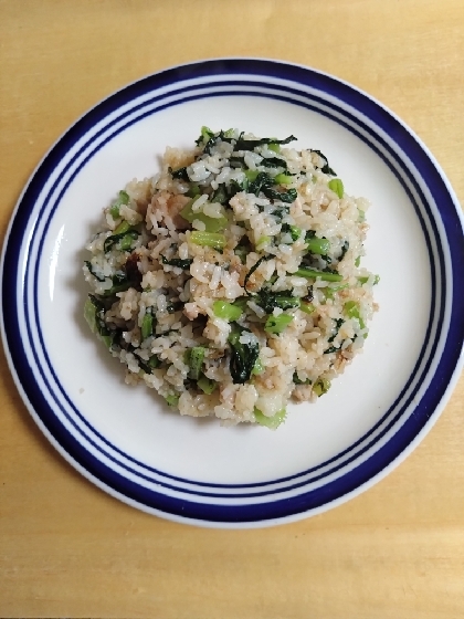 大根葉と卵の炒飯