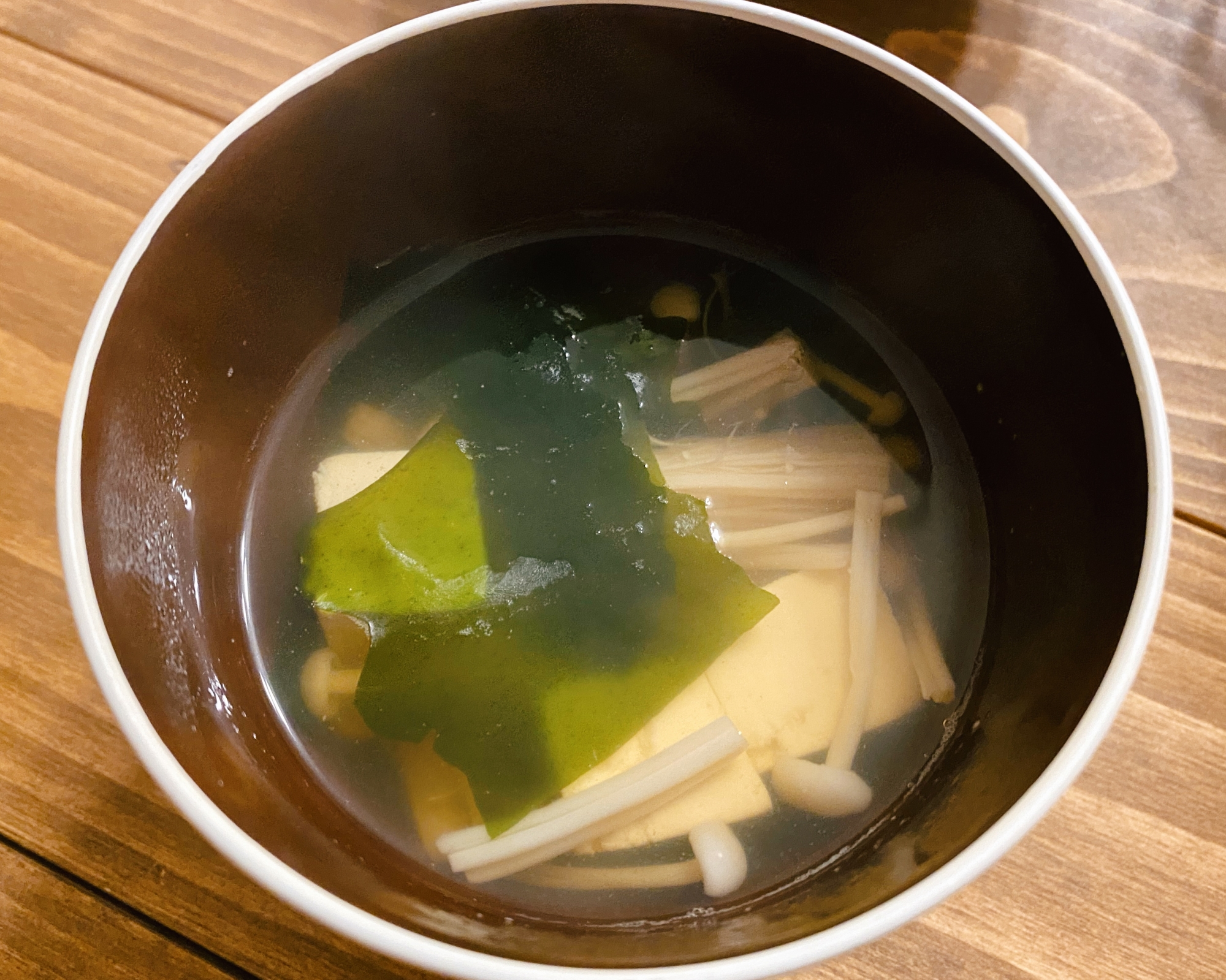 ✿°• 豆腐とわかめのすまし汁 •°✿