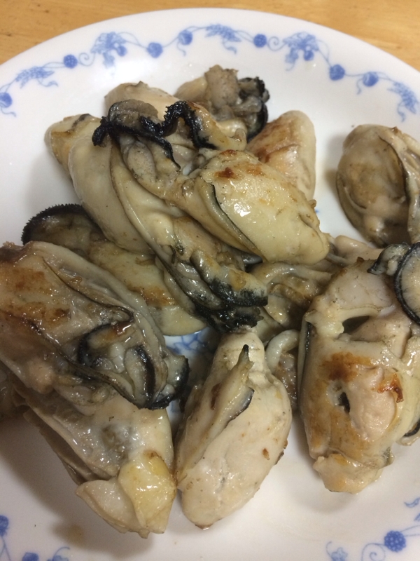 牡蠣のガーリックオイルソテー(´Д` )