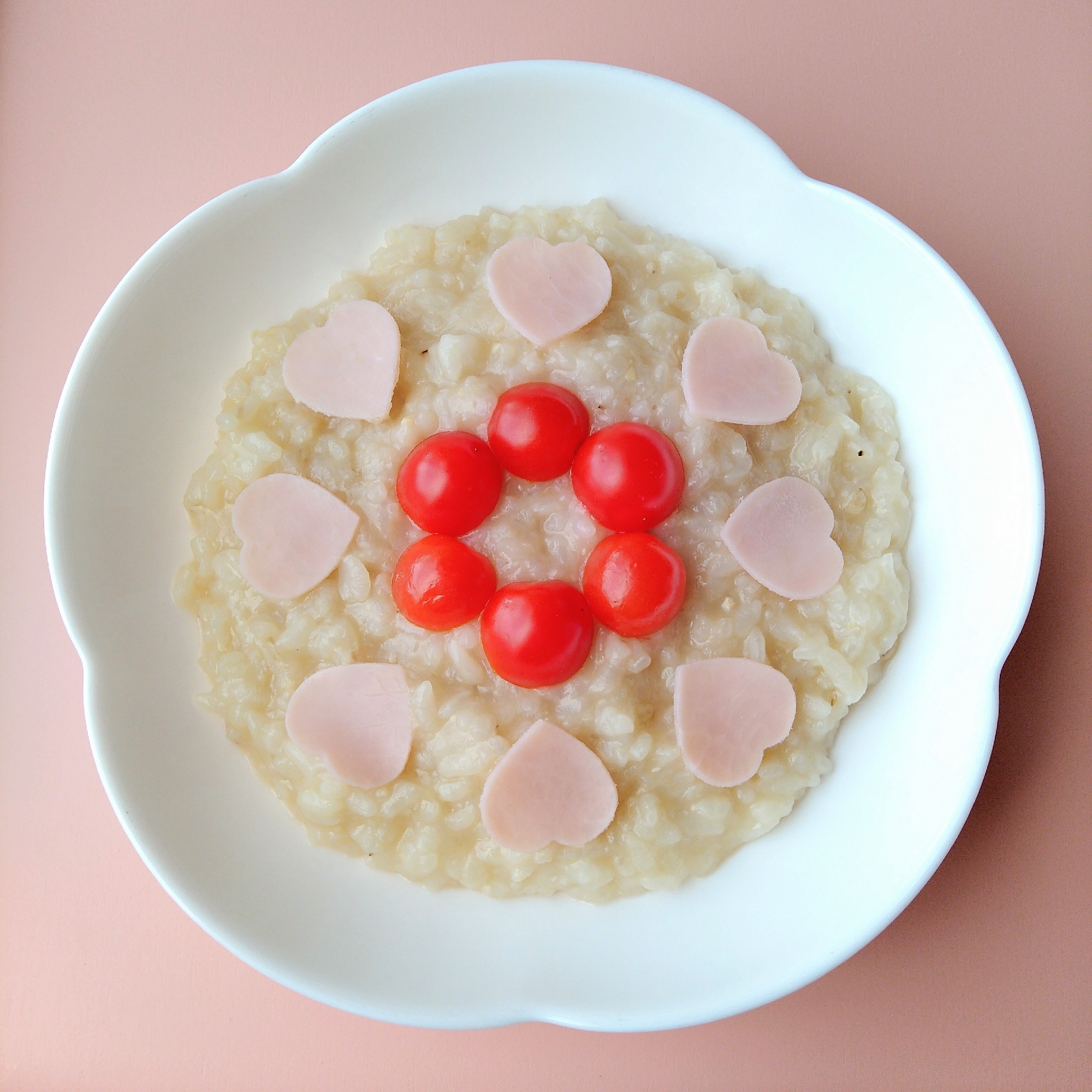 味噌ラーメン風味雑炊(おかゆ)バレンタインVer.