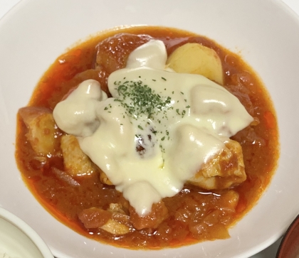鶏肉のトマトチーズ煮