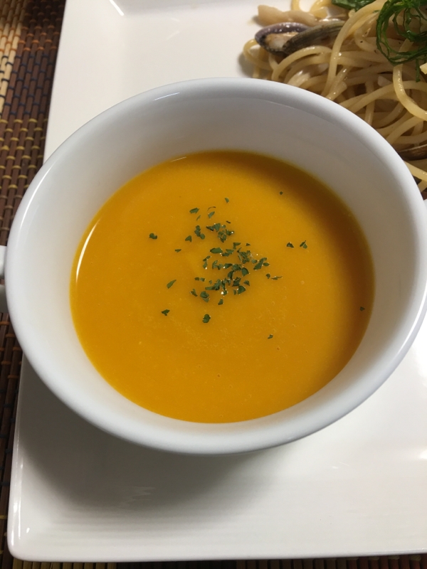 ハロウィンに 珍しい ピーナッツカボチャのスープ レシピ 作り方 By かおりちんばぁ 楽天レシピ