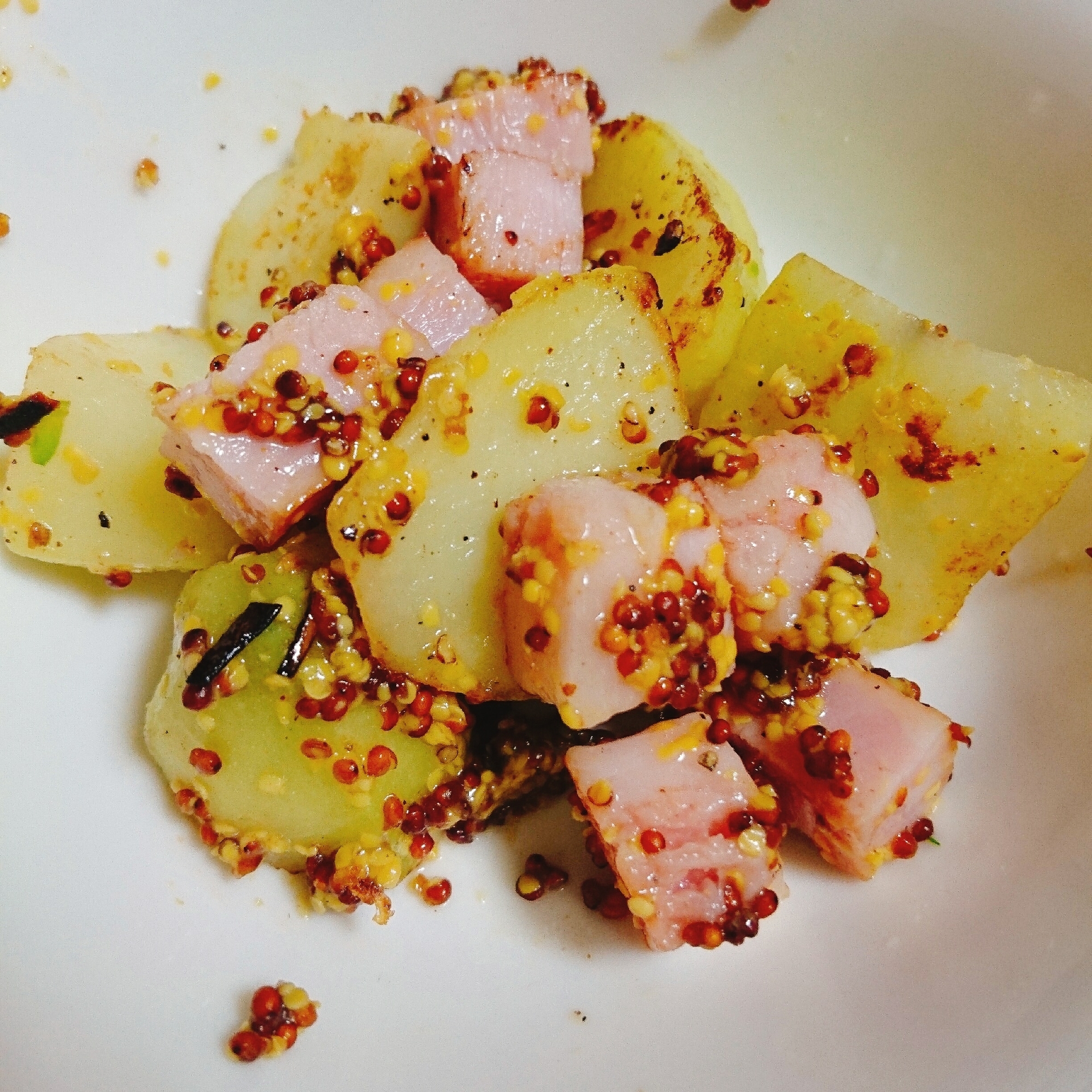 メークインとベーコンのマスタード炒め レシピ 作り方 By やっすん 楽天レシピ メークインとベーコンのマスタード炒め レシピ 作り方 By やっすん 楽天レシピ