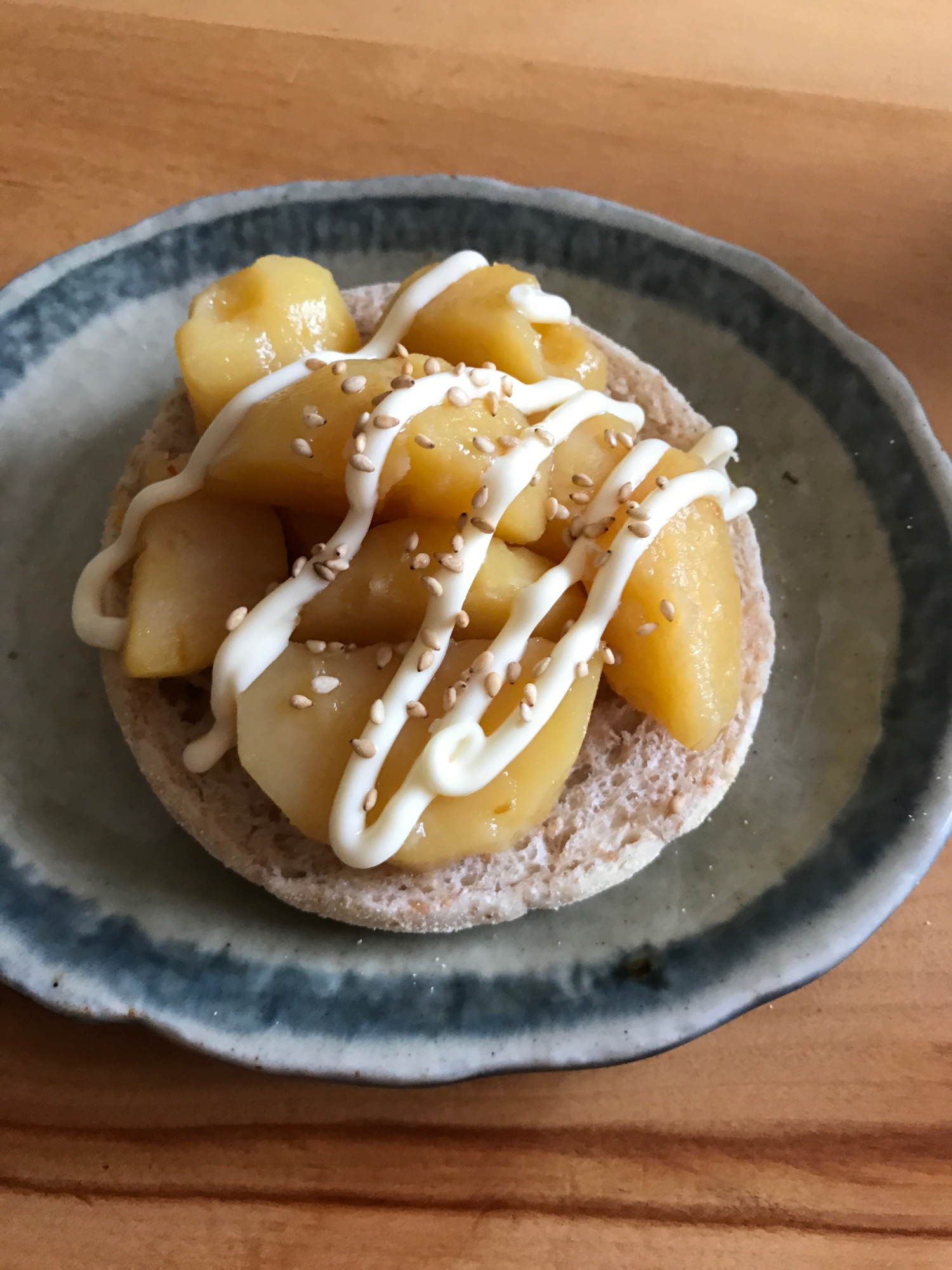 イングリッシュマフィンでじゃがいもトースト