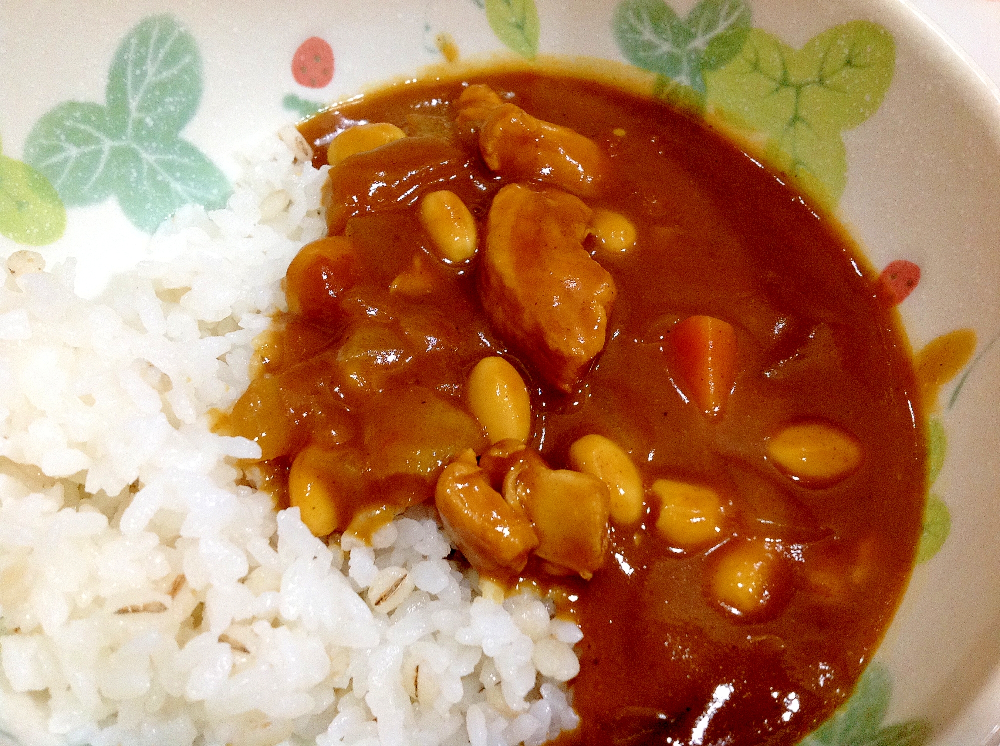 チリコンカン風カレー～水煮大豆・トマト缶の使い切り