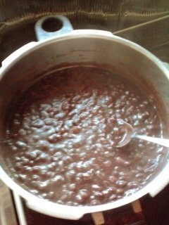 圧力鍋で簡単ゆであずき