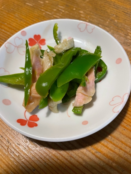 子供も食べる☆ピーマンとちくわ炒め